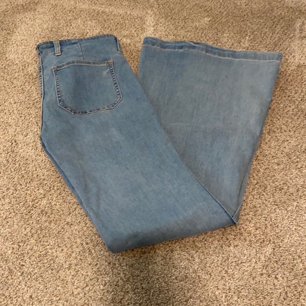 Free People wide leg denim. Barely worn! Size 26.